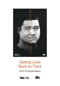 Getting Lives Back on Track: 2013-14 Annual Report