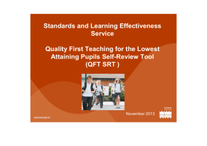 Quality First Teaching for Vulnerable Learners Self Review