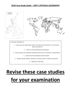 Physical geography case study guide