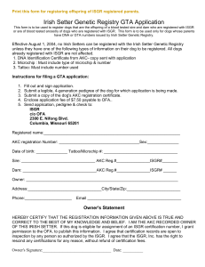 Print this form for registering offspring of ISGR registered parents