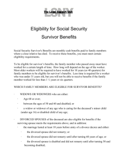 Eligibility for Social Security