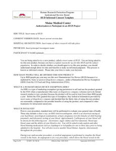 HUD consent template - Maine Medical Center Research Institute