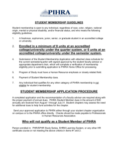 Student Membership Guidelines - California State University, Los