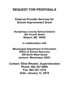 request for proposals - humphreys county school district