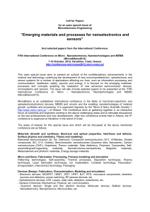 Call for papers - Micro & Nano 2012