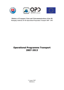 2 Preparation of the Operational Programme