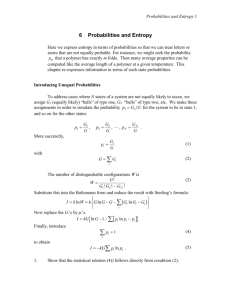 Probabilities and Information Entropy