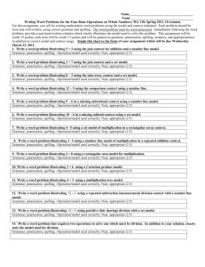 Chapter 3 – Solving Equations