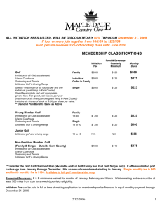 Membership Packet