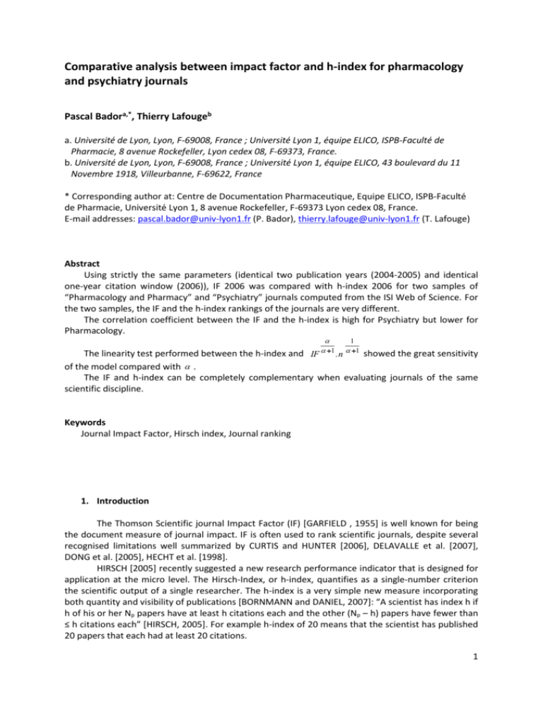 comparative-analysis-between-impact-factor-and-h-index-for