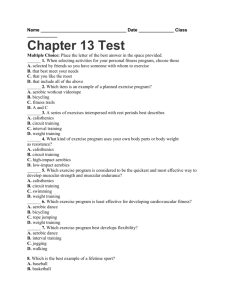Name Date Class ______ Chapter 13 Test Multiple Choice: Place