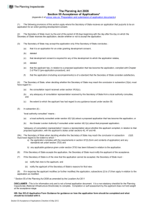 Section 55 Acceptance of Applications