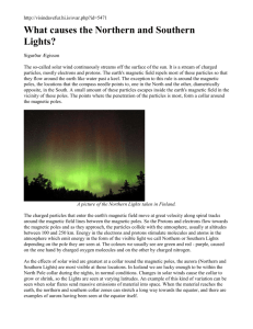 What causes the Northern and Southern Lights - Ms