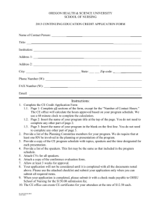 Get approval packet - Oregon Health & Science University