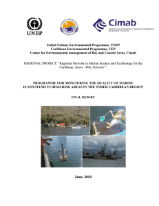 final considerations - Caribbean Environment Programme