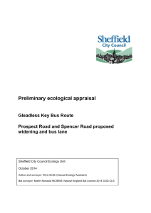 Prospect and Spencer Road - Ecological Appraisal report