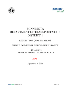 Draft RFQ - Minnesota Department of Transportation