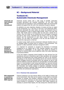 Textbook 6C: Sustainable Chemicals Management