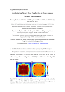 Supplementary Information Manipulating Steady Heat Conduction