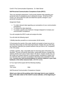 Self-Perceived Communication Competence Scale (SPCC)