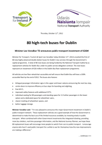 80 high-tech buses for Dublin - National Transport Authority