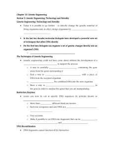 Chapter 12: Genetic Engineering