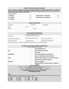 Academic Assessment Form - College of Science