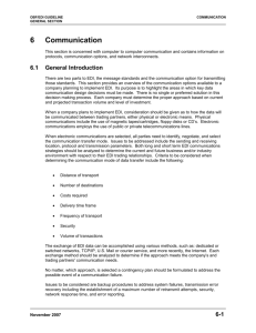 Section 6 - Communication