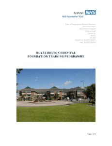 Royal Bolton Hospital - Health Education North West