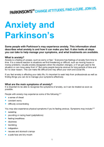 Anxiety and Parkinson`s Word version