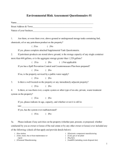 Environmental Questionnaire