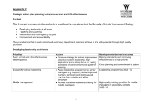 Improve quality of teaching and learning