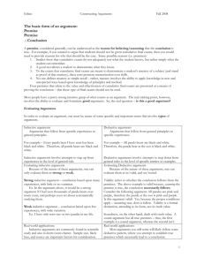 Constructing Arguments - Morrisville State College