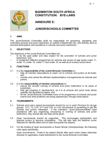 Junior Schools Committee
