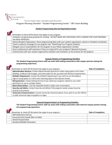 SPC-Program Checklist - Division of Student Affairs