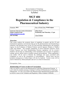 Regulation & Compliance in the Pharmaceutical Industry