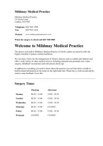 Practice Leaflet> - Frome Valley Medical Centre