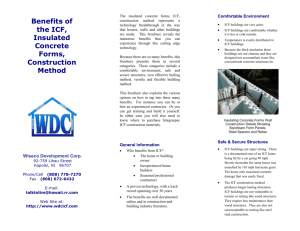 ICF Benefits Summary - ICF Hawaii, Insulating Concrete Forms