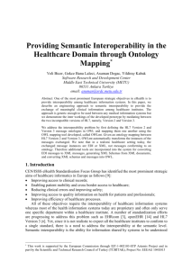 Providing Semantic Interoperability in the Healthcare