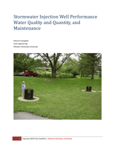 Stormwater Injection Well Performance