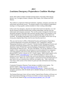 2011 Emergency Preparedness Meeting Notes