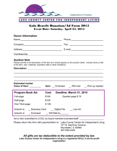 Donation Form - Lake County Center for Independent Living