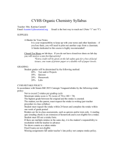 Organic Chemistry Syllabus and Course Outline