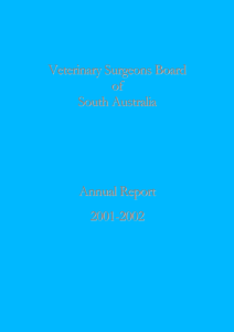 - Veterinary Surgeons Board of South Australia