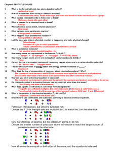 Chapter 9 TEST STUDY GUIDE