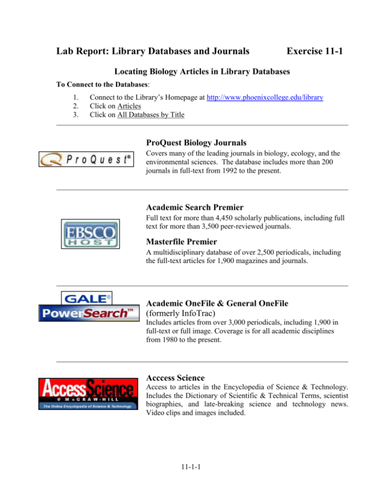 Databases