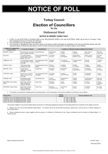 Notice of Poll - Wellswood