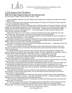 August 2009 Monthly Newsletter - Loveland Archaeological Society