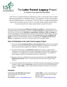 Word document - Lake Forest-Lake Bluff Historical Society