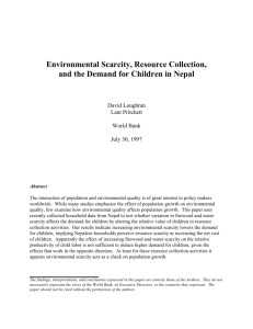 Environmental Scarcity, Resource Collection,
